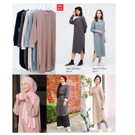 Uniqlo waffle - knit loose dress