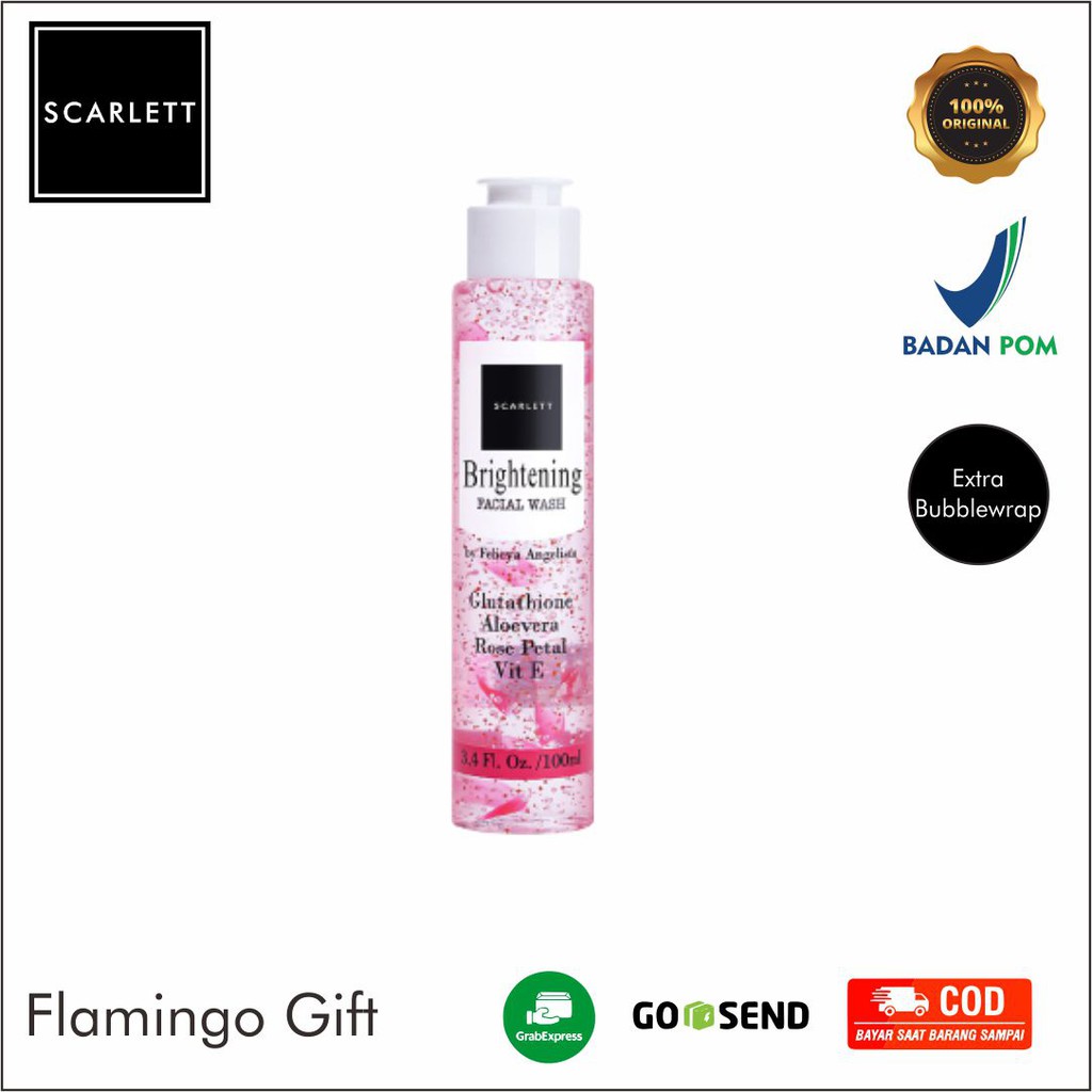 Scarlett whitening facial wash / sabun wajah original - BPOM