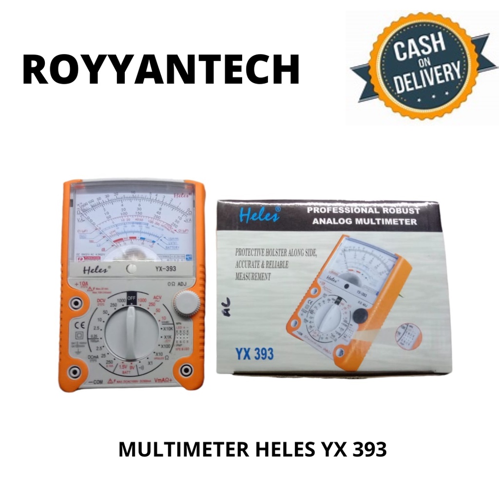 MULTIMETER HELES YX 393 MULTITESTER YX 393 AVO METER VOLT METER OHM METER