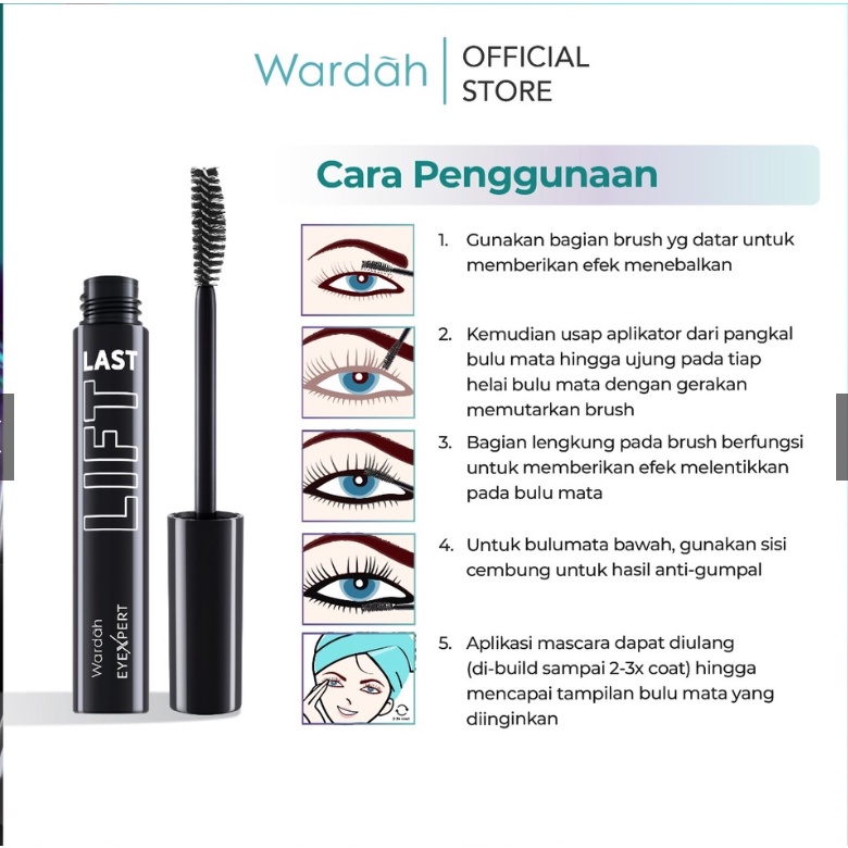 Wardah EyeXpert Liftlast Waterproof Mascara