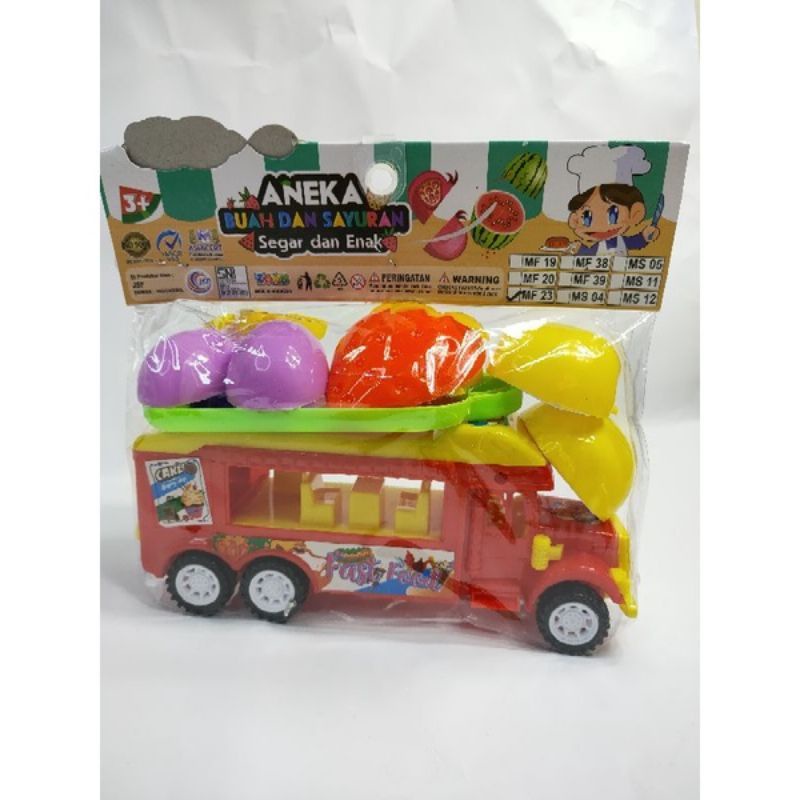 mainan anak murah mobil keliling jual beraneka buah segar dan sayur segar