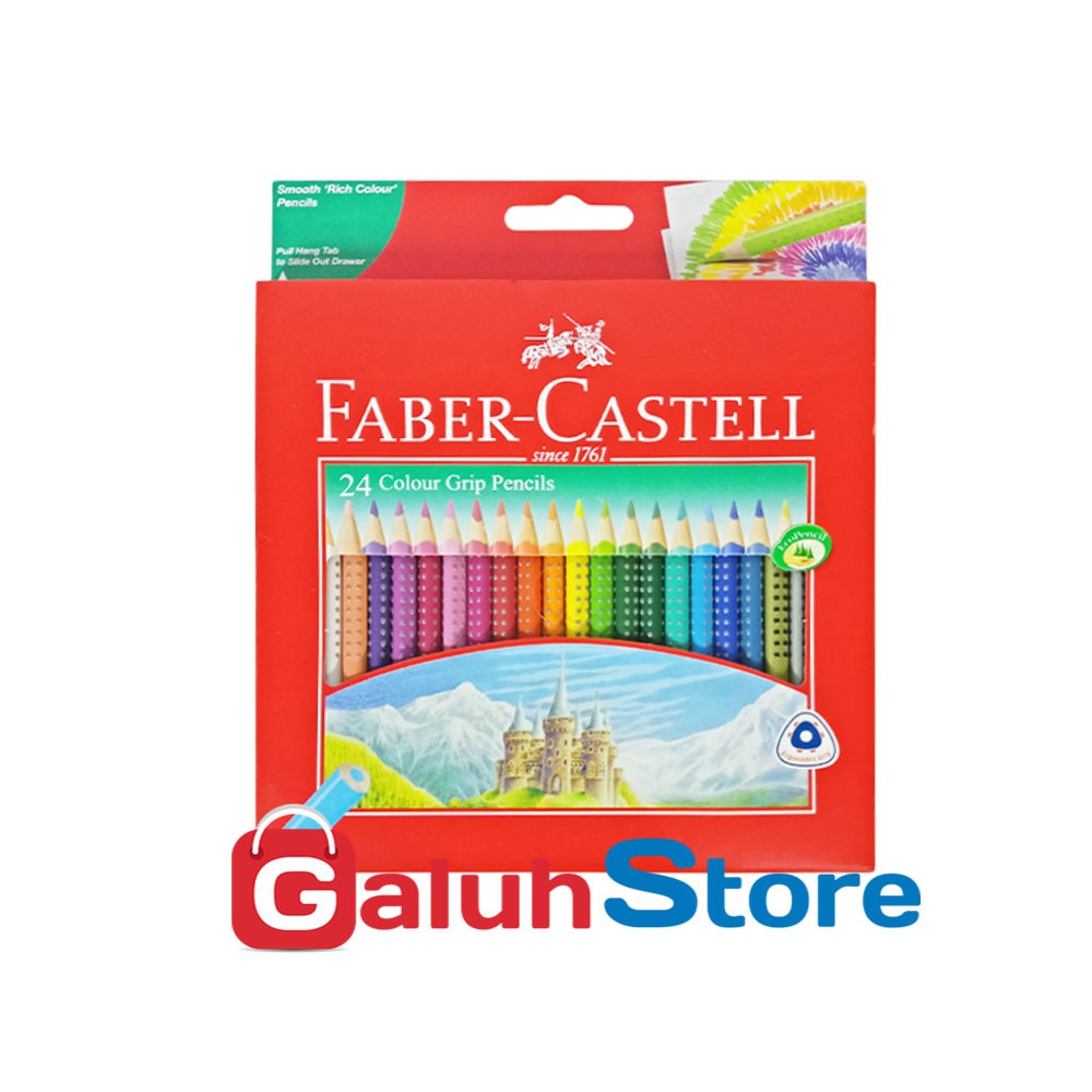 

Faber Castell Pensil Warna / Colour Grip Isi 24