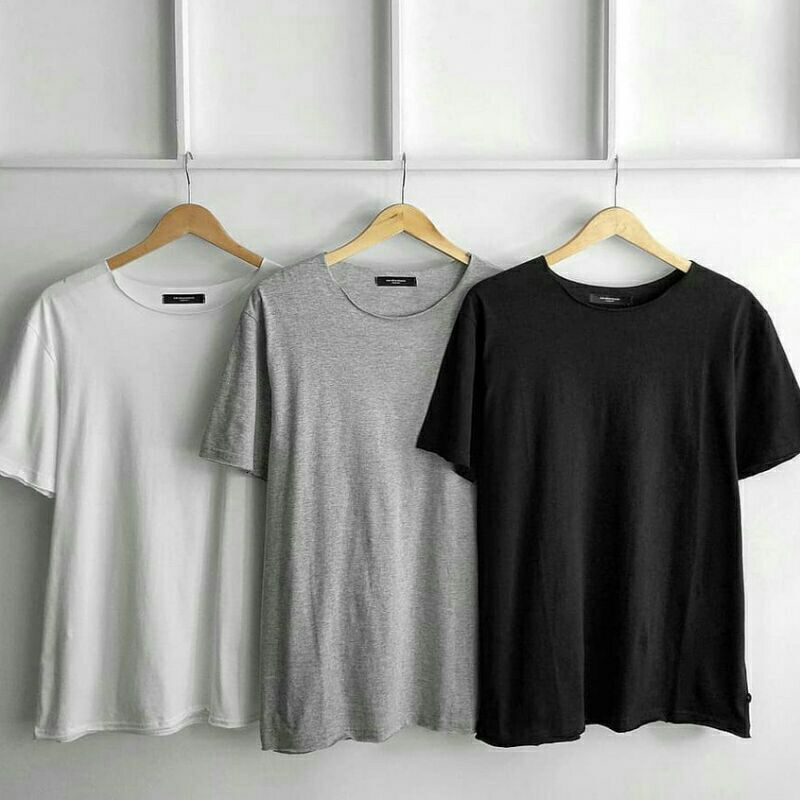 UNFINISHED TSHIRT | Kaos Polos Pria dan wanita Lengan Pendek Tanpa Kerah
