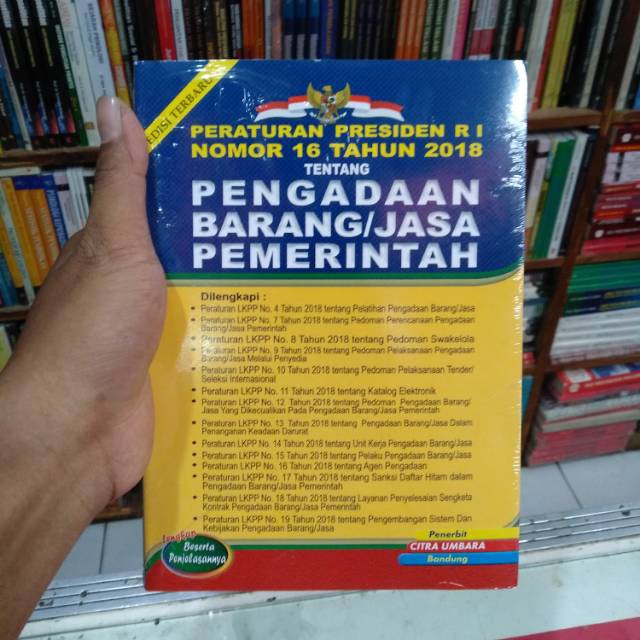 

Undang-undang RI no 16 tahun 2016 tentang pengadaan barang dan jasa pemerintah