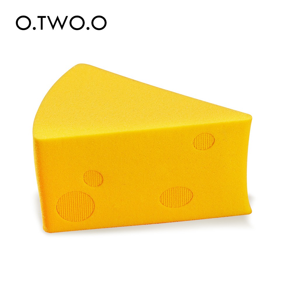 SPONS BEDAK SPONGE PUFF FOUNDATION O TWO O ORIGINAL LA100Y1 CHEESE  BEAUTY BLENDER ALAT MAKEUP TOOLS MURAH LEMBUT PROFESIONAL