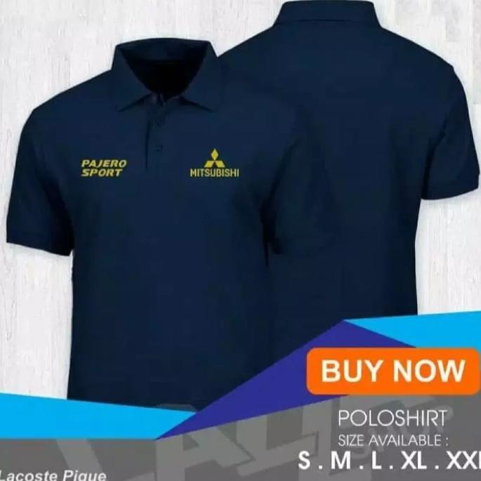 KAOS POLO BAJU KERAH DISTRO MITSUBISHI PAJERO SPORT POLOS CUSTOM MOBIL ORIGINAL