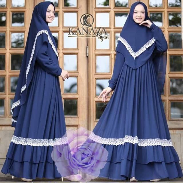 Gamis Syari Bergo Renda BaRaya