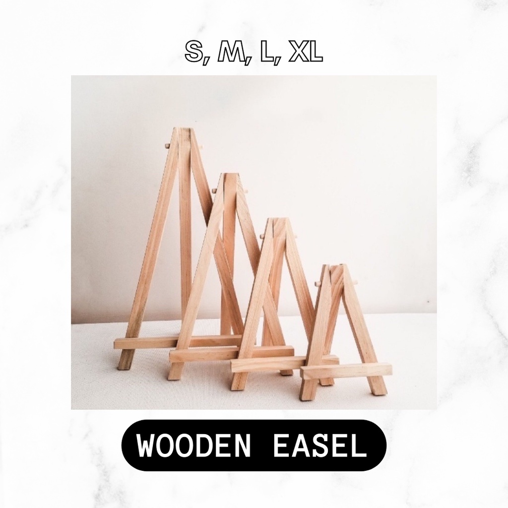 

Wooden Easel / Easel Kanvas / Kayu Easel Mini S M L XL XXL