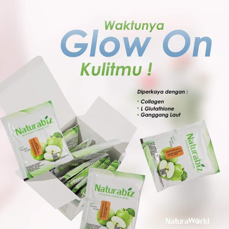 

Naturabiz by Naturaworld (Minuman Sebuk Rasa Apel)