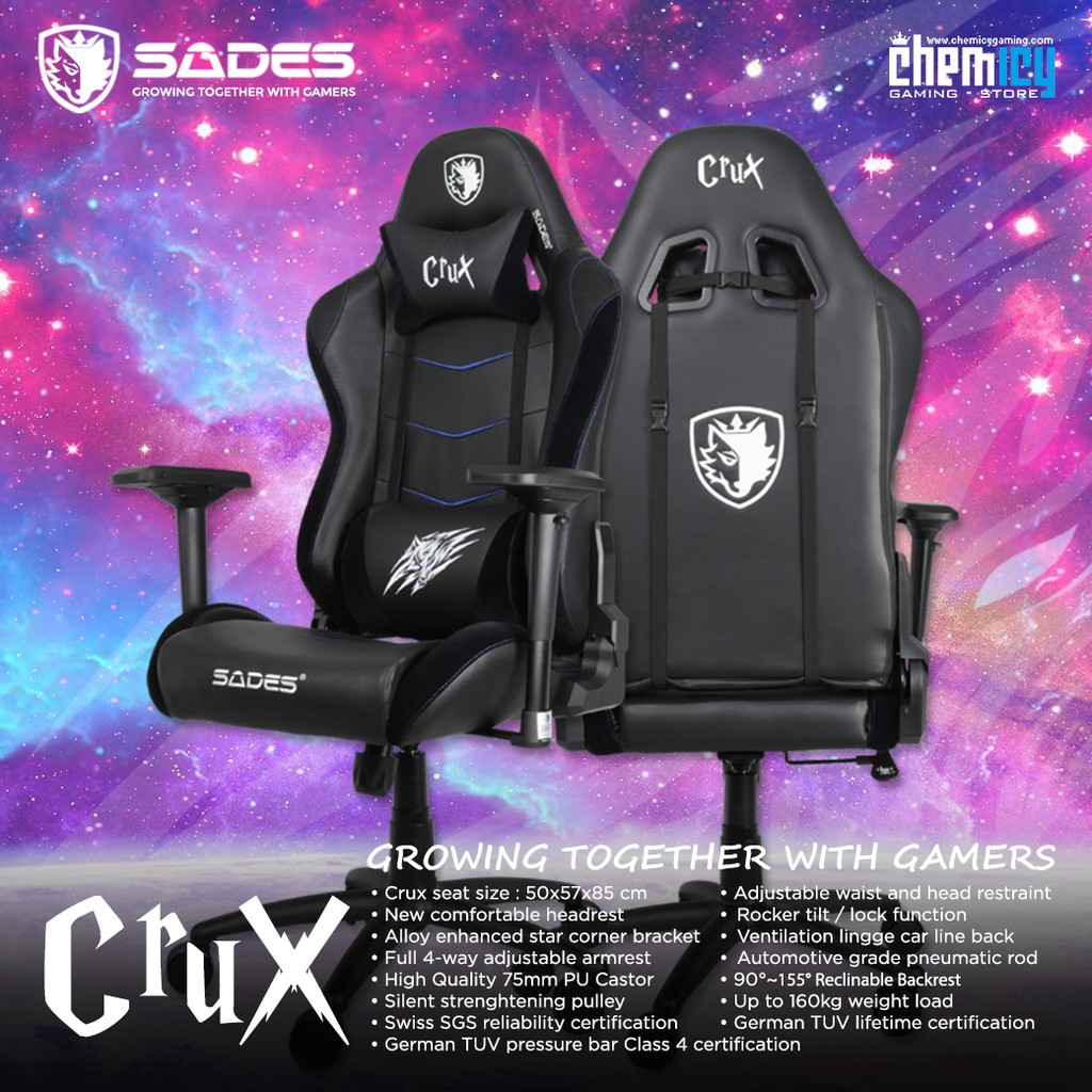 Sades Crux Gaming Chair / Kursi Gaming