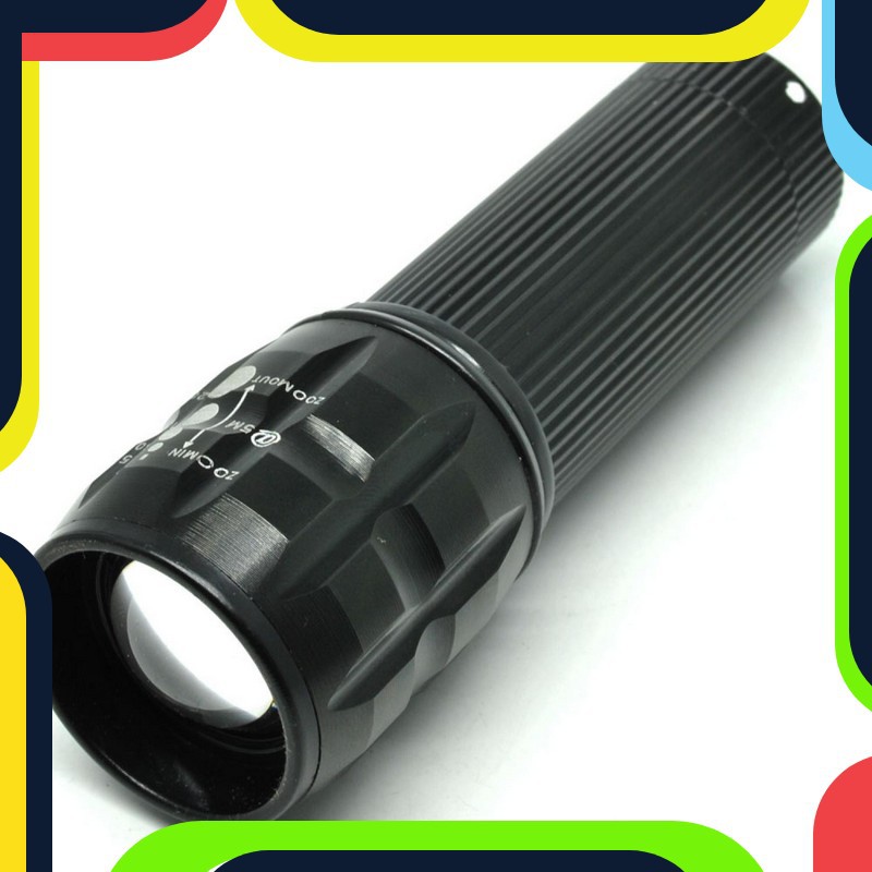 Bayar Ditempat TaffLED Senter LED Flashlight Cree Q5 2000 Lumens - LF000U01