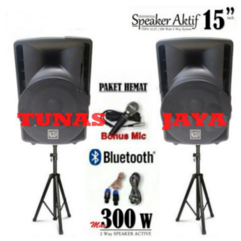 SPEAKER AKTIF 15INCH ALPHA SEVEN TSPA15-27 SPEAKER AKTIF ALPHA SEVEN TSPA 15-27 PLUS STAND SPEAKER