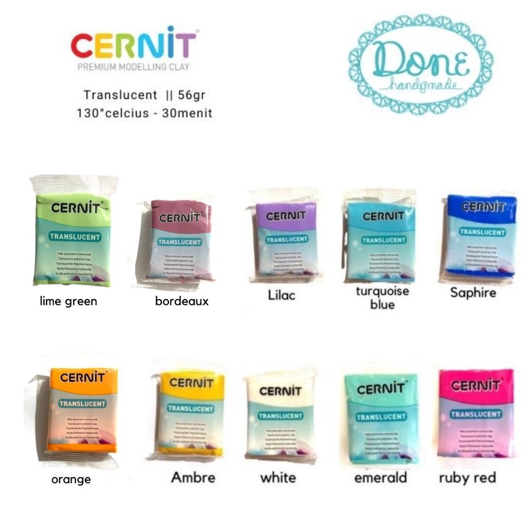 cernit polymer clay jual bahan clay jual modelling tools cernit translucent bahan clay kerajinan tangan perhiasan anting