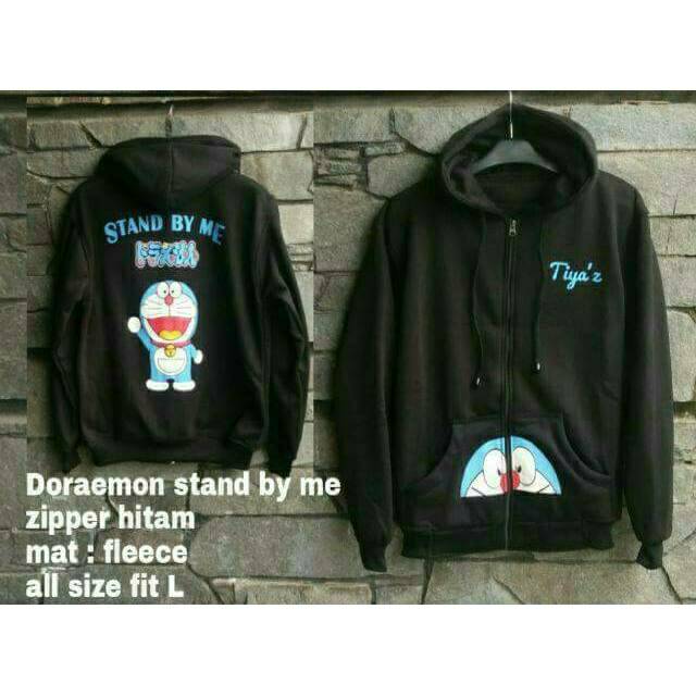 Jaket doraemon stand by me tiyaz (hitam,navy)