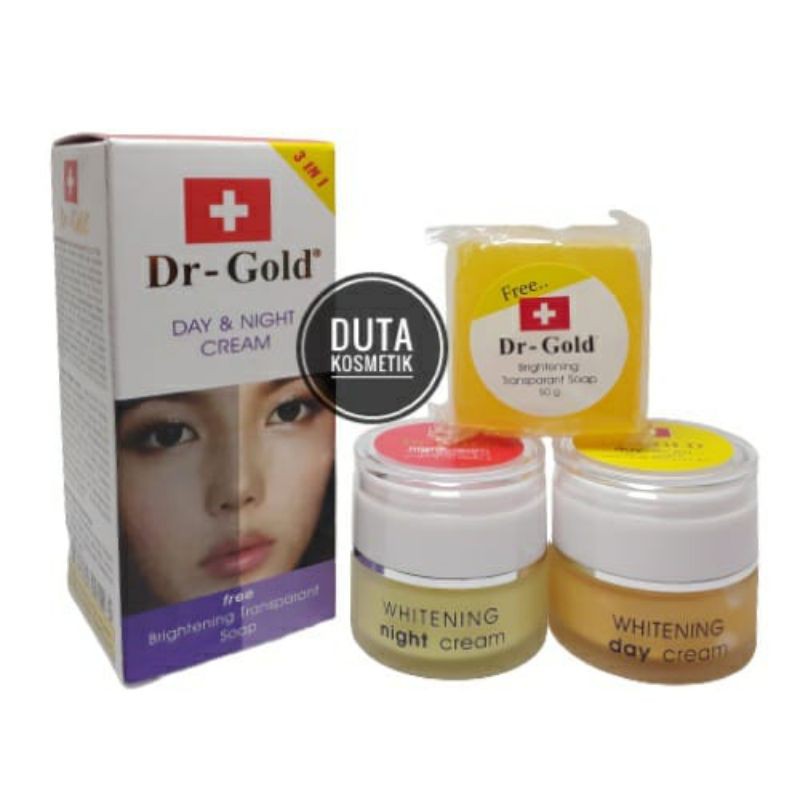 PAKET CREAM DR GOLD SET 3in1 ORIGINAL BPOM