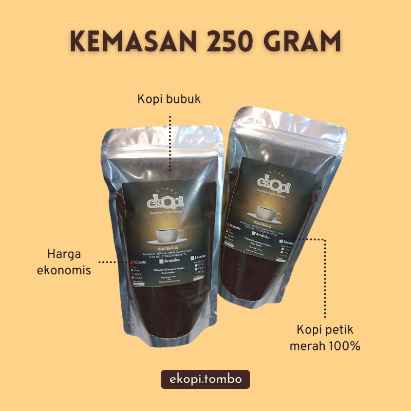 

Kopi Bubuk Robusta 250 gram