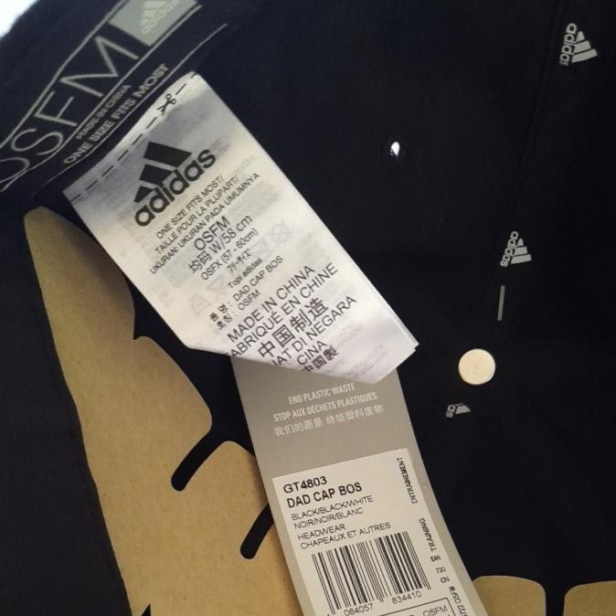 Topi Adidas Dad Cap Black Original