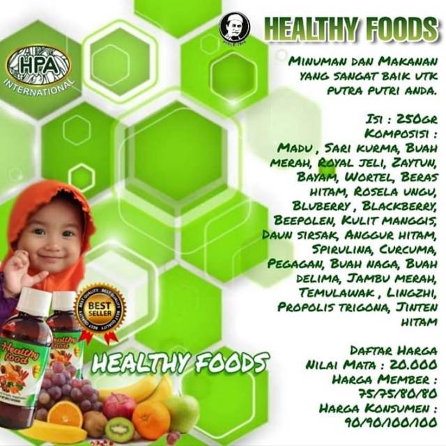 HEALTHY AND BEAUTY FOOD HPA internasional
Nutrisi sibuah hati