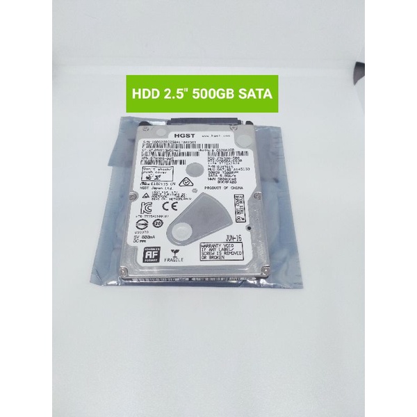 Hardisk 500 Gb Hitachi / HGST Tipis/Slim -HDD SATA 2.5 inchi -HDD 500Gb