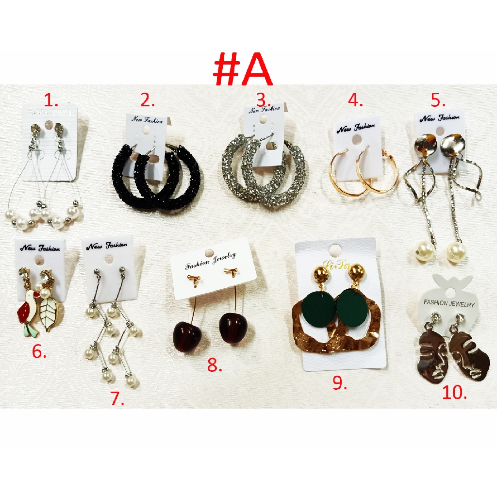 Anting wanita kekinian ala korea aneka variant import 395