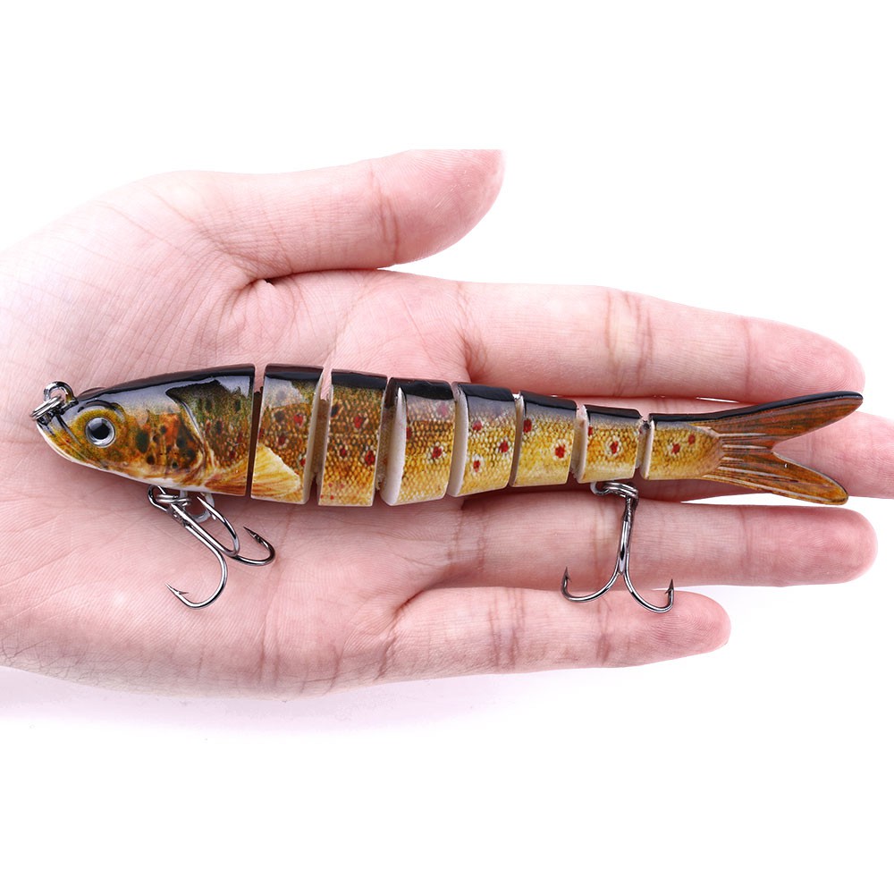 Hengjia 1Pc Umpan Pancing Bentuk Ikan Minnow dengan Kail