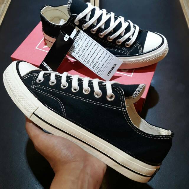 (BAYAR DI TEMPAT) CONVERSE 70s LOW BLACKWHITE PREMIUM BNIB MADE IN VIETNAM TERMURAH TERLARIS