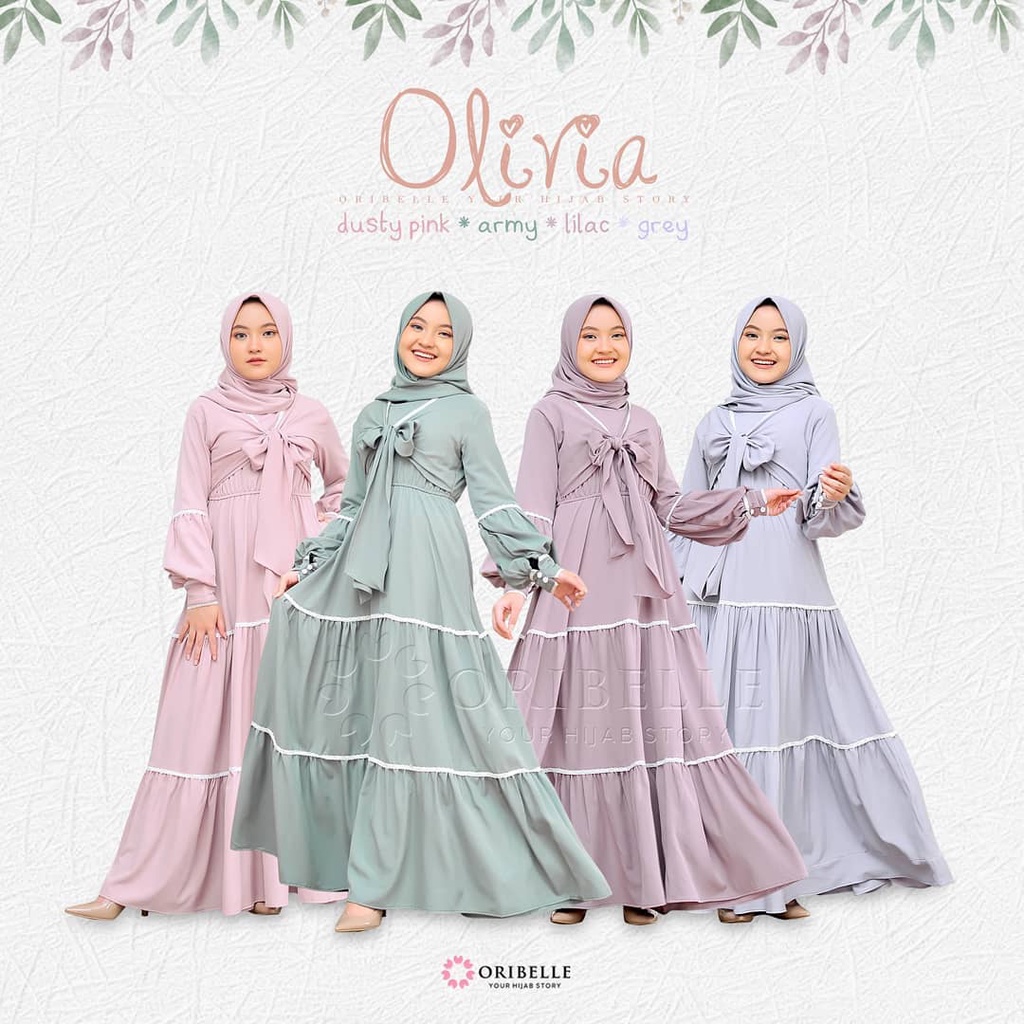 MRA - Oliva Kids Gamis Anak Perempuan 9-12 Tahun Gamis Anak SD Gamis Anak SMP