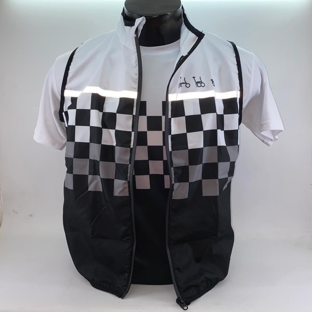 PAKET HEMAT Rompi Vest Jersey Sepeda Lipat Windbreaker Gowes Unisex Pria dan Wanita