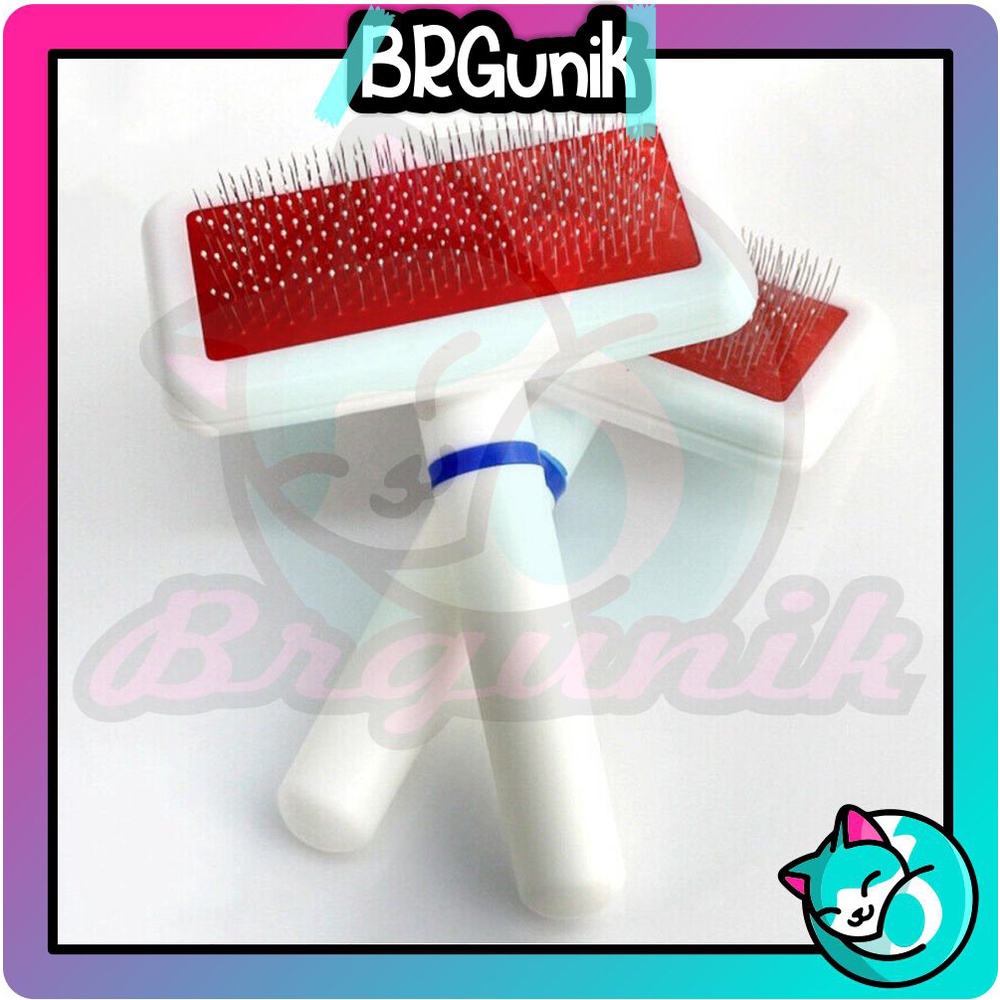 BRGUNIK Sisir Sikat Slicker Bulu Rambut Anjing Kucing Pet Brush Comb Grooming | Sisir Kucing Murah R593