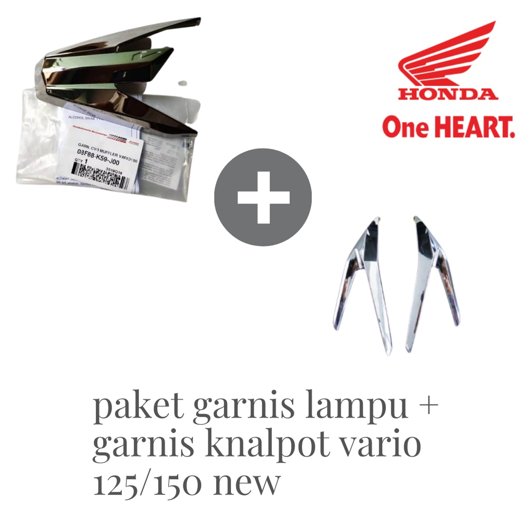 Paket Garnis Lampu + Garnis Knalpot Vario 125/150 NEW (2021)