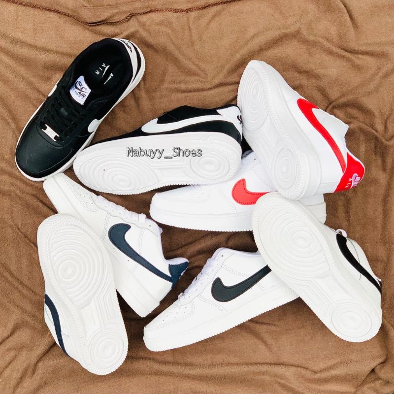 SEPATU PRIA DAN WANITA WHITE BLACK WHITE RED BLACK WHITE PUTIH NAVY NK3 A1R FORC3 1 ONE SEPATU SNEAKERS PEREMPUAN DAN LAKI LAKI SEPATU KASUAL SEPATU PENDEK SEPATU