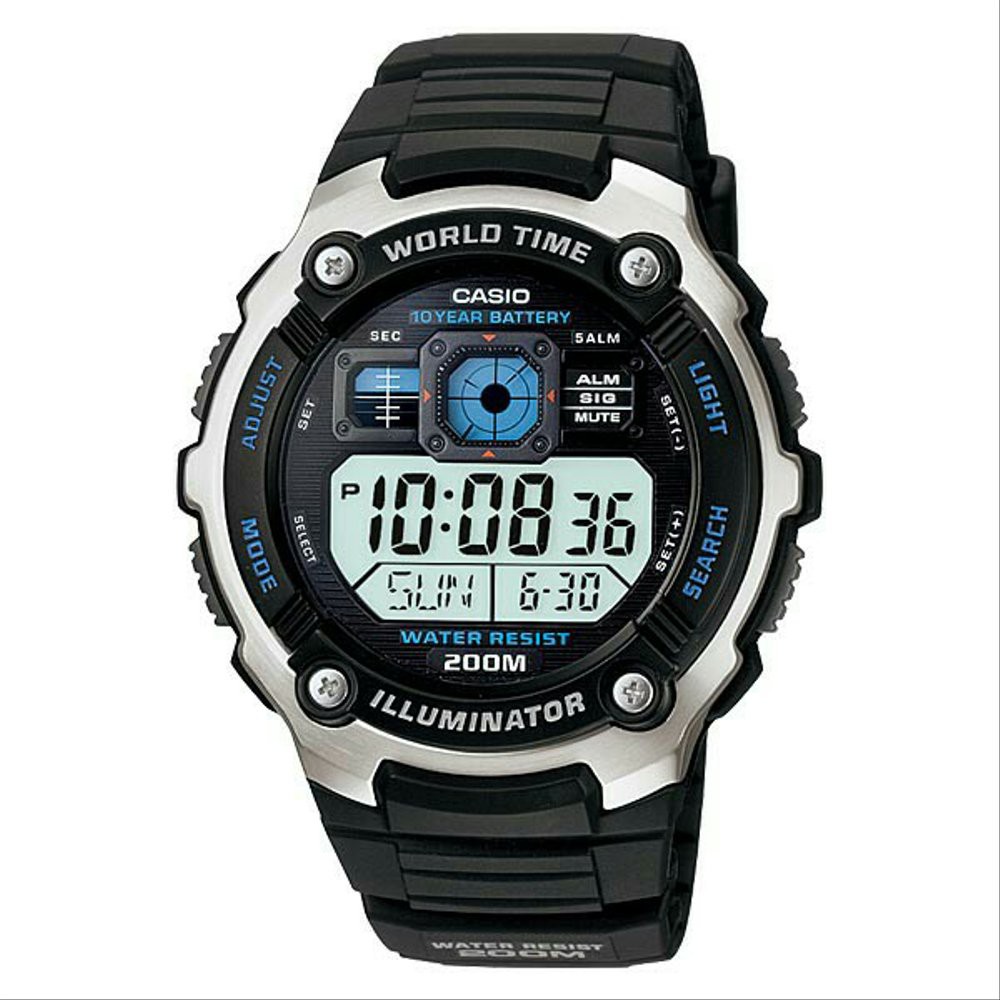 Promo Casio Iluminator AE-2000W-1A Original Pria Diskon