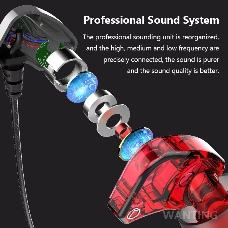 Headset Gaming Sport Music 6D Surround Stereo Bass Hifi dengan Mic Earphone/EARPHONE GAMING 6D