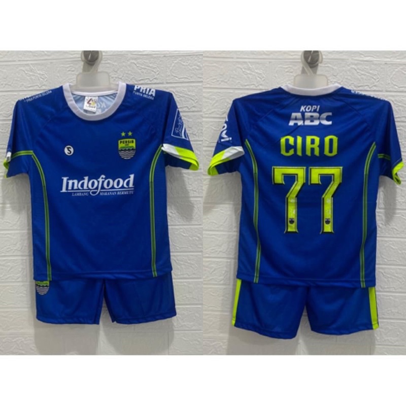 SETELAN JERSEY BOLA ANAK KIDS PERSIB BANDUNG HOME AWAY PRINTING