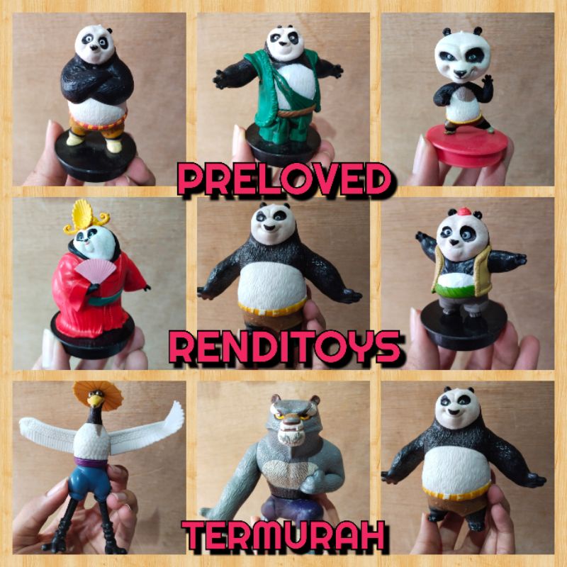 Action Figure Kungfu Panda Mainan MCD Happy Meal Mainan Kungfu Panda 3 MCD