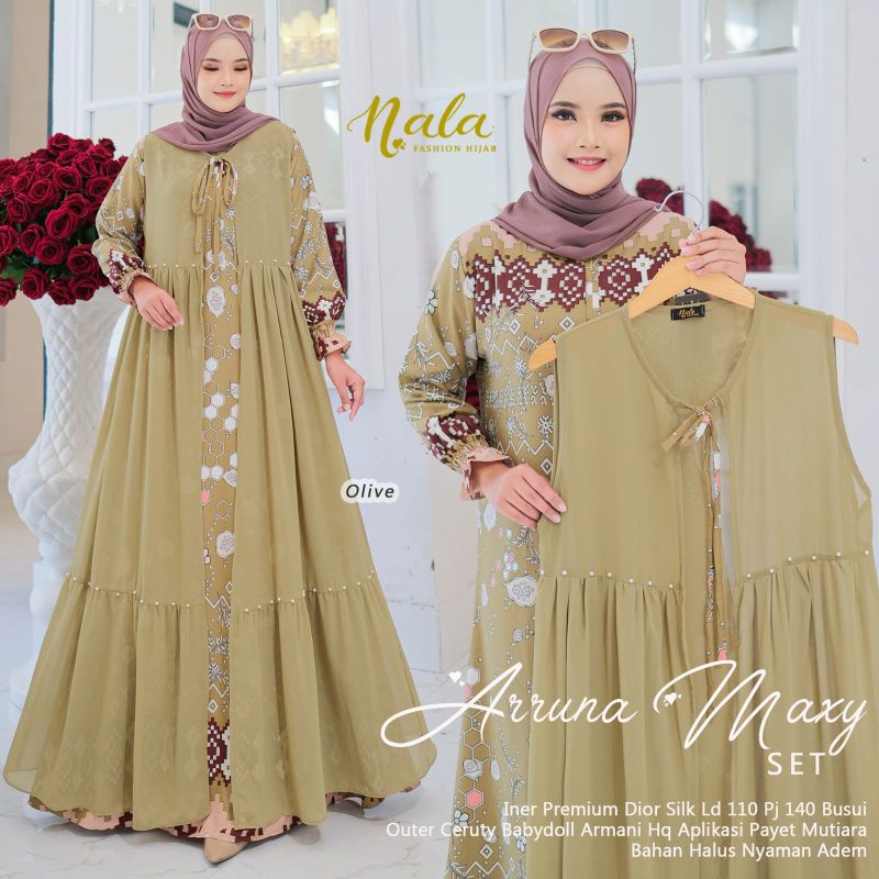 NEW ARUNA MAXY DRESS MATT CERRUTY BABYDOLL INNER PREMIUM DIOR SILK BUSUI FRIENDLY