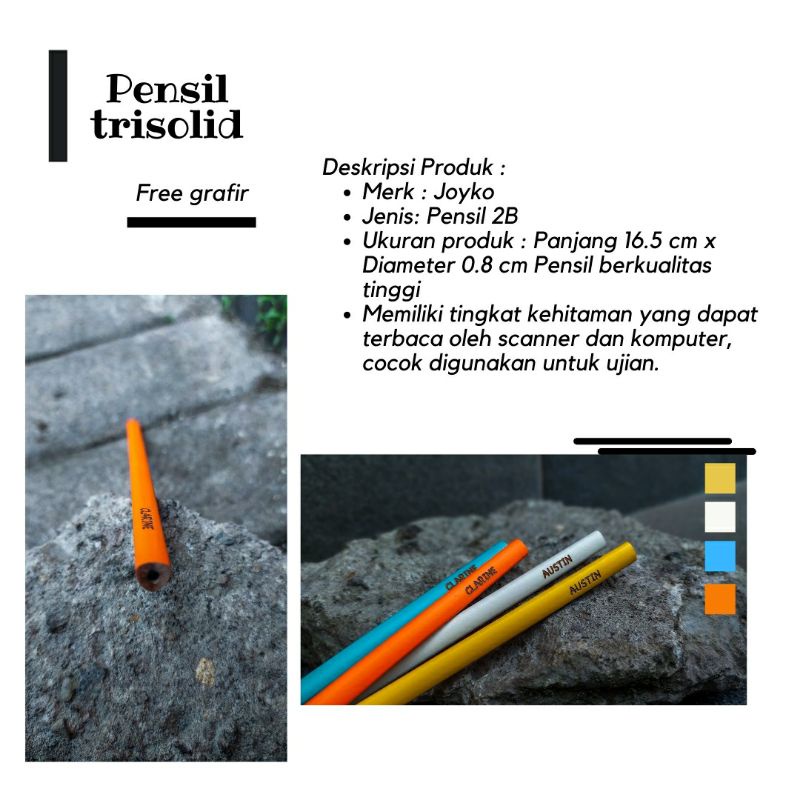 

Pensil Trisolid Free Grafir Nama