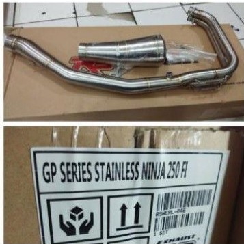 Knalpot GP Stainless Ninja 250 FI / Z 250 R9 Original