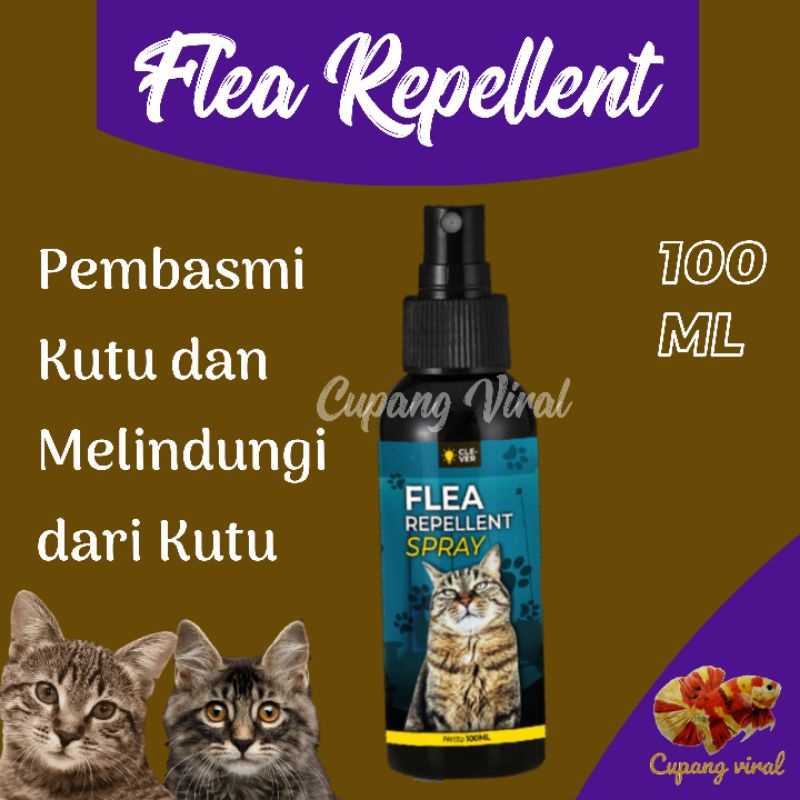 FLEA REPELLENT SPRAY - Pembasmi dan Pencegah Kutu Kucing 100 ML