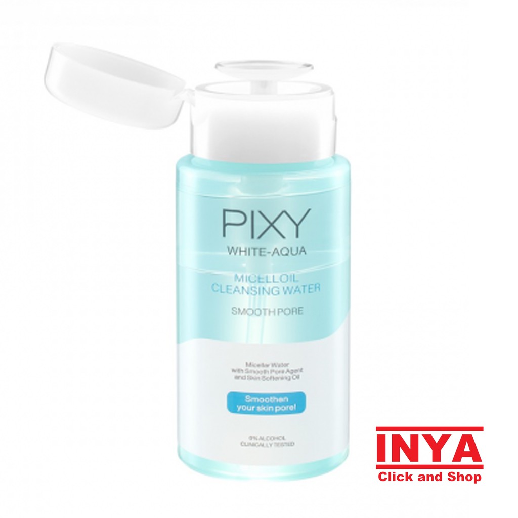PIXY WHITE AQUA MICELL OIL CLEANSING WATER SMOOTH PORE 200ml - Micellar Water