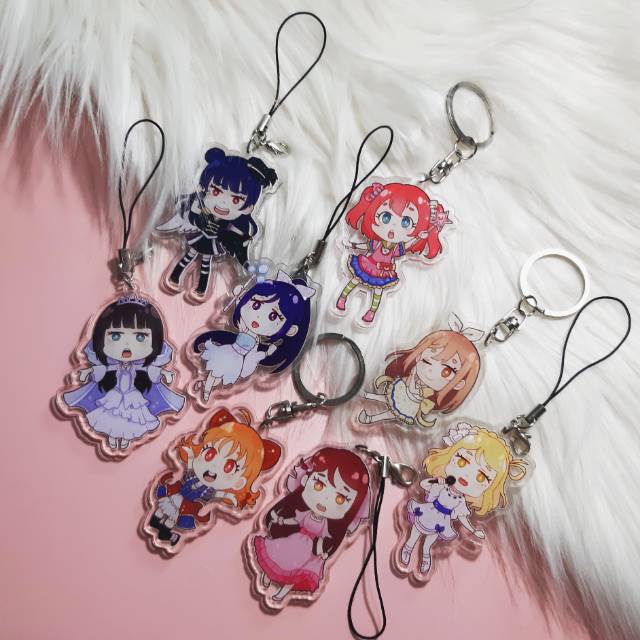 Love Live Sunshine Aqours fanmade Acrylic Keychain / Strap