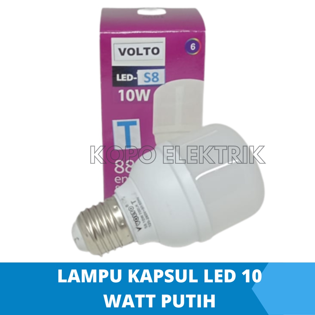 Lampu Led 10 Watt Kapsul Murah - Putih