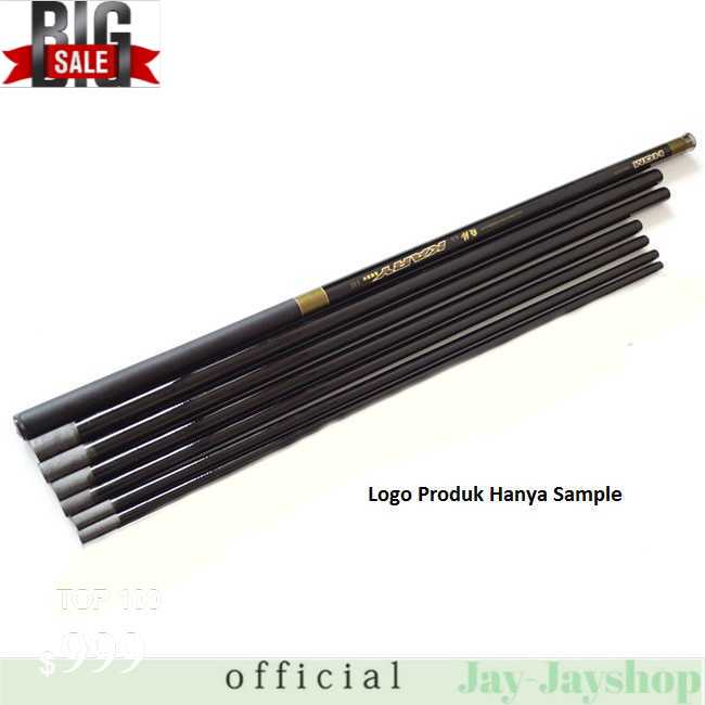 Superhard Fiberglass Fishing Rod 280 cm 6 Section / Tongkat Pancing