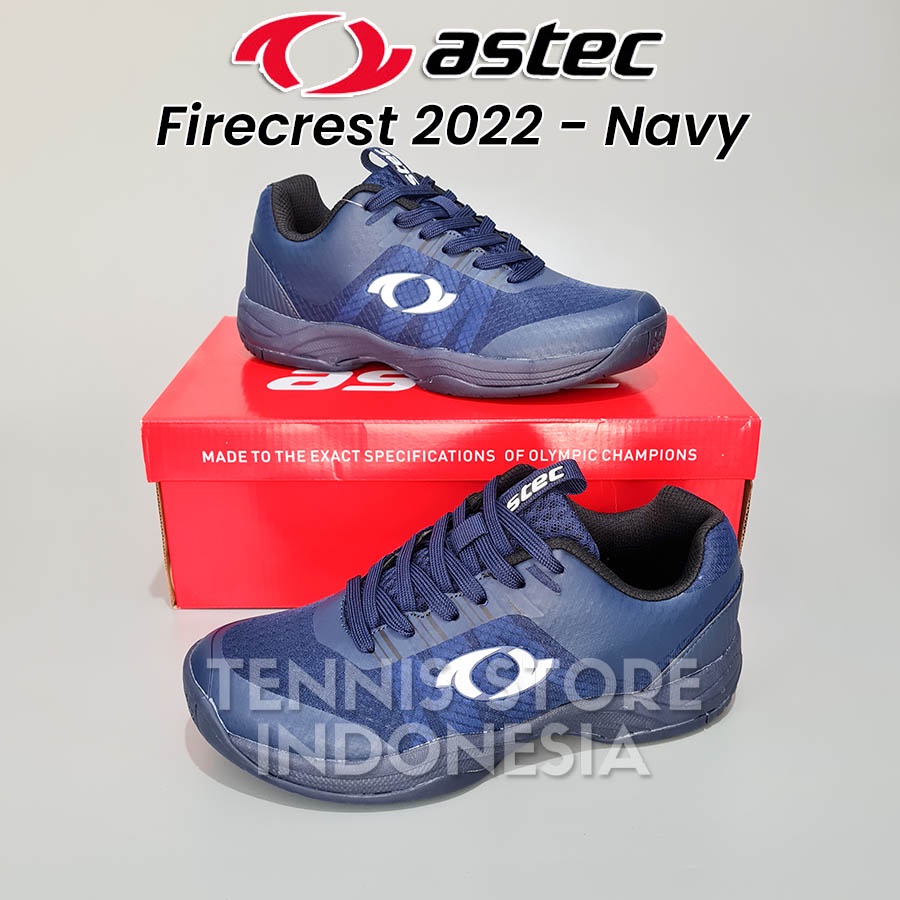 Astec Firecrest 2022 - Navy ( Sepatu Tenis / Badminton / Bulutangkis )