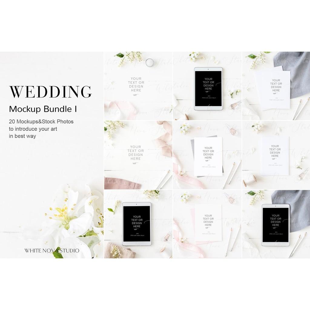 Wedding Mockup Bundle - Photoshop