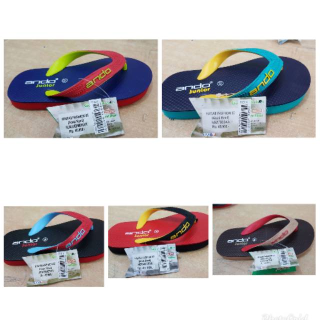 sandal ando-HAWAII FASHION 02 sandal jepit ando anak pria