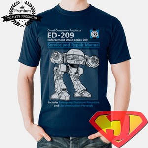 Kaos Geek Style Pria /  - Robocop Droid ED-209
