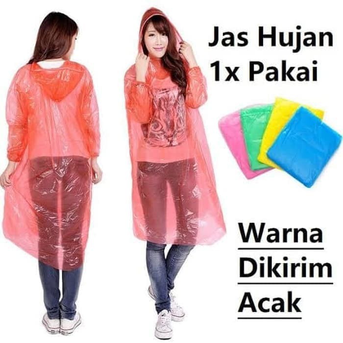 Jas Ujan Plastik/Jas Hujan Plastik/Jas Ujan Sekali Pakai