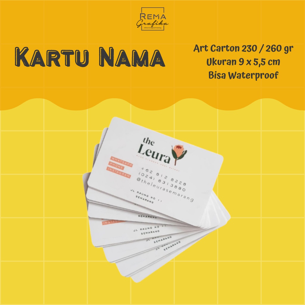 

Kartu Nama Custom Desain Free Box (Murah Bisa COD)