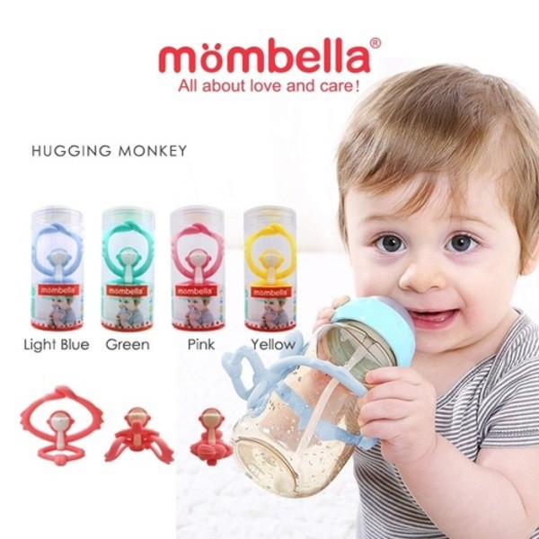 Mombella Hugging Monkey Teether Gigitan Bayi Mainan Gigi